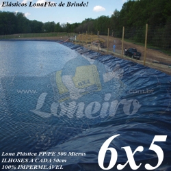 Lona para Lago Tanque Ornamental PP/PE 6 x 5m  Impermeável Sem toxinas para Reservatório de água potavel
